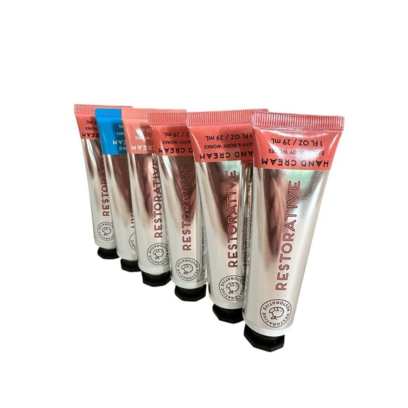 6 Bath And Body Works Hand Restorative Creams Mixed Lot Brand New 1 Fl Oz Each - Picture 1 of 3